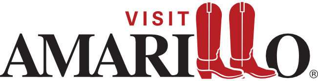 Visit Amarillo Logo with the two LLs are cowboy boots
